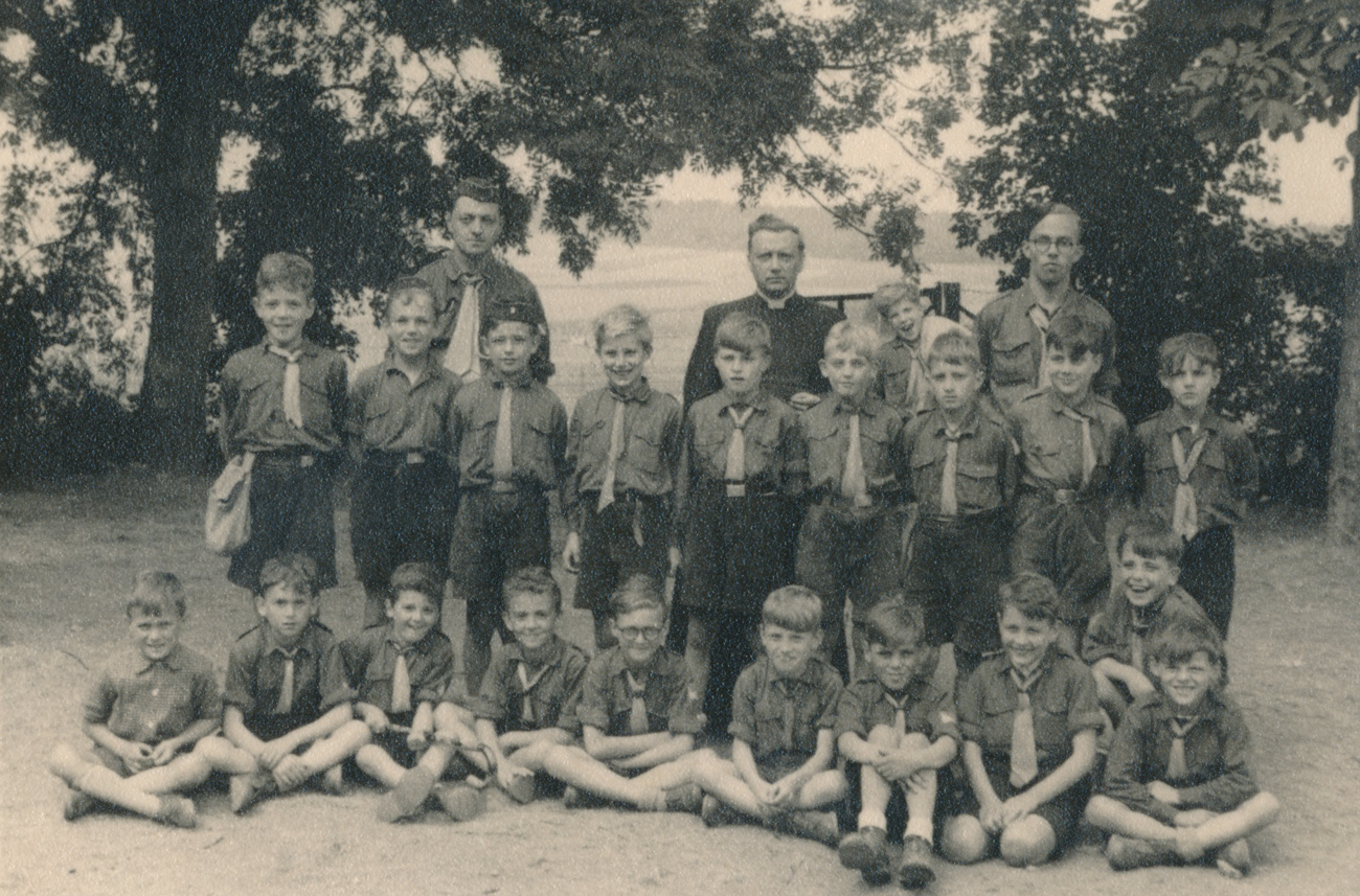 Foto kamp jongens 1950