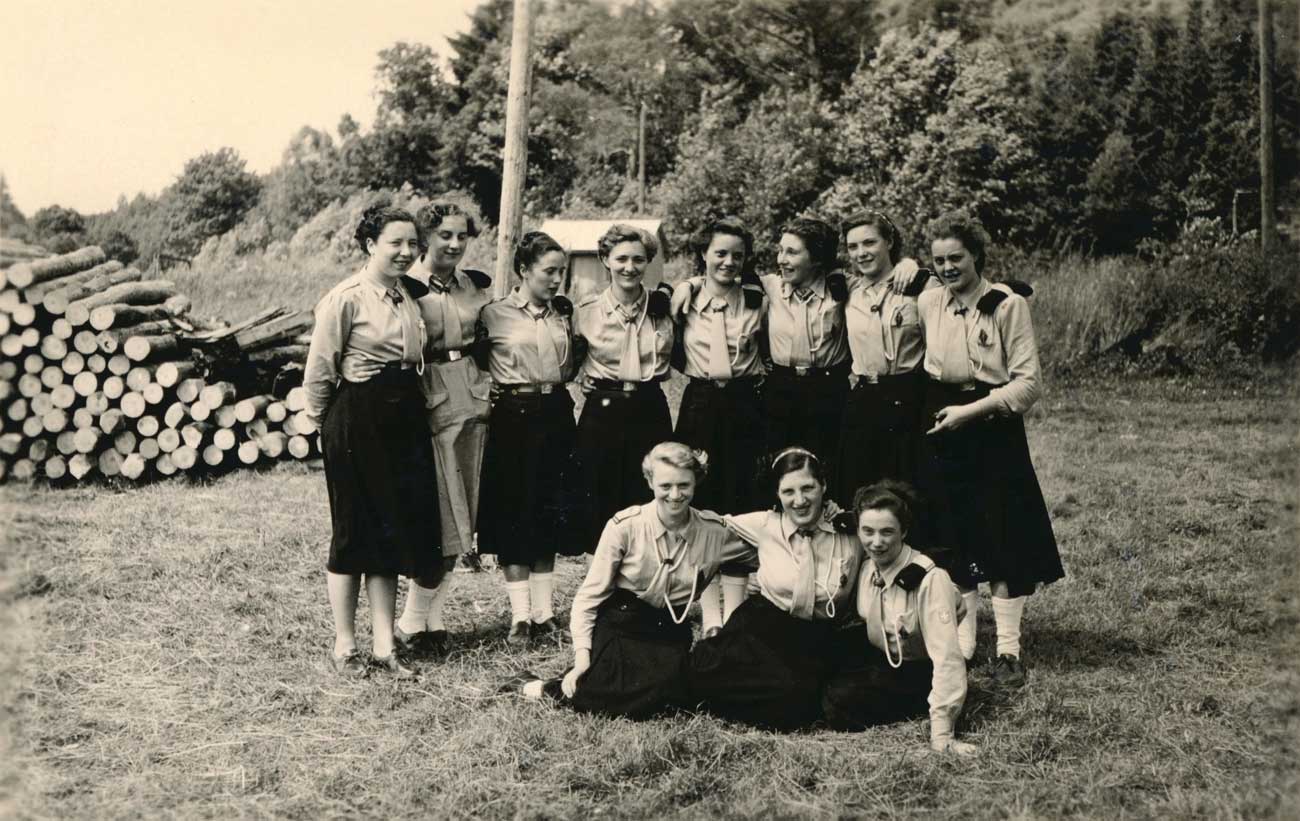 Leiding meisjes Chiro Sint-Laurentius 1954