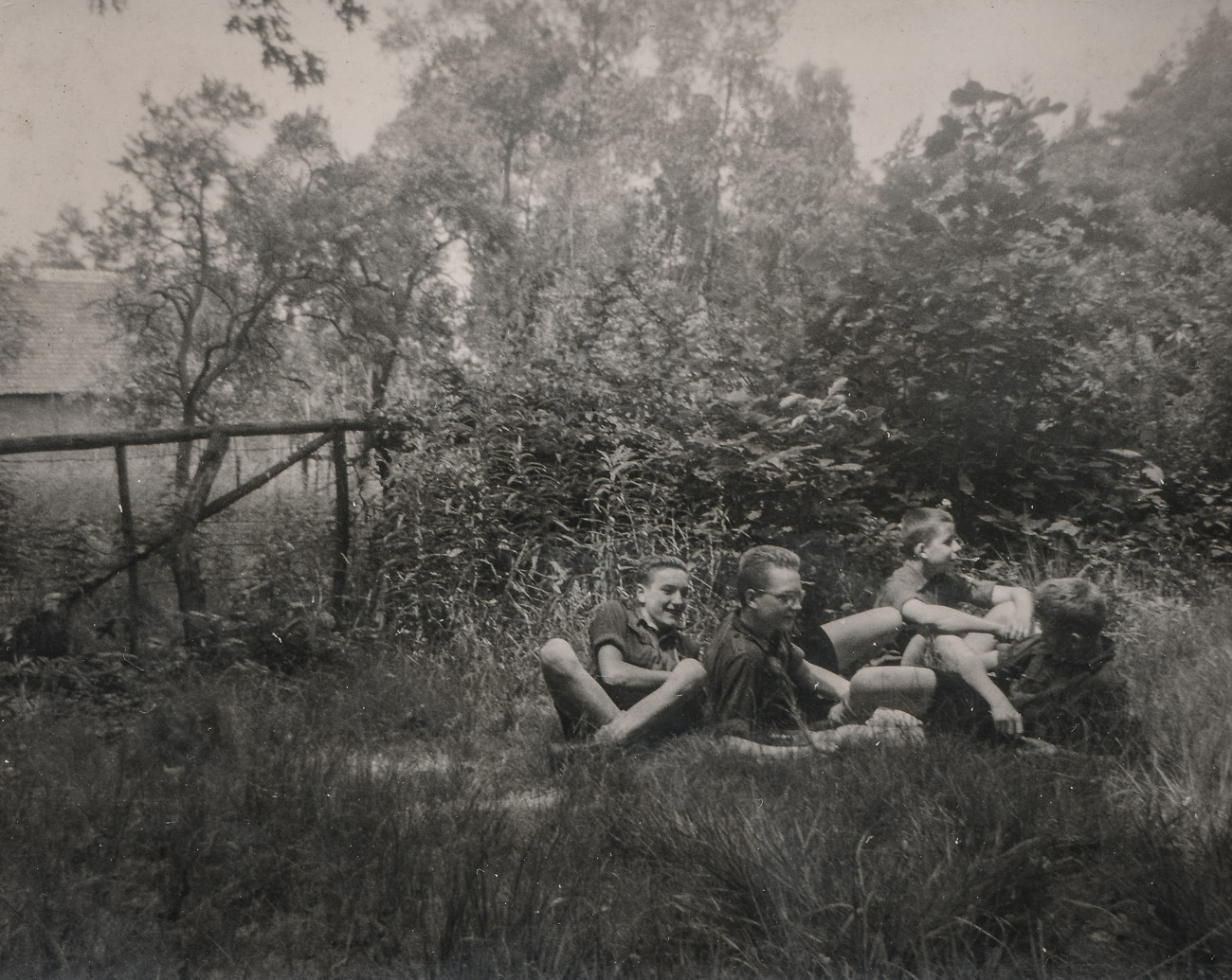 Lucien De Pesseroey, Marc Lerno, Herman Van Winckel en Eric De Foort
