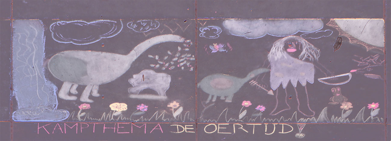 Krijttekening kamp 1996